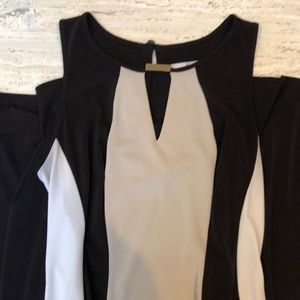 LAST CHANCE! Black Color Block Maxi Dress Sz S